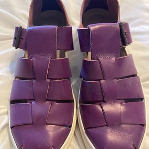 Fluevog Lo Pro 2 Whoopi leather sandals 40
